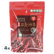 자연애고춧가루 태양초 고춧가루, 250g, 4개