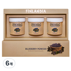 핀란디아 블루베리 파우더, 50g, 6개