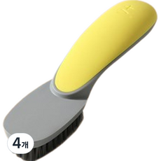꼬까 깨끗하게 신발 닦이 솔, 옐로우, 4개