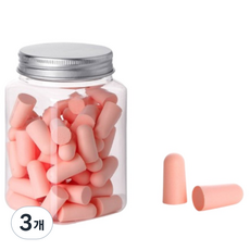 리비뉴 귀가 편안한 이어플러그 핑크, 3개, 60개입