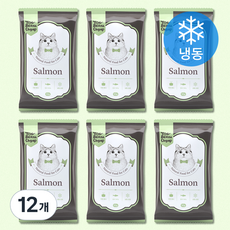 토빈즈챱 전연령 고양이 화식사료, 연어, 50g, 12개