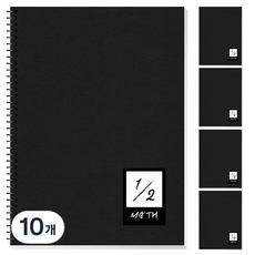영아트 다다 블랙 2분할 수학 연습장, 10개, 화이트