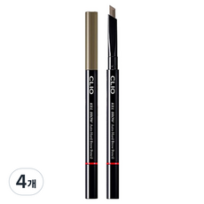 클리오 킬 브로우 오토 하드 브로우 펜슬 0.31g, 04 라이트 그레이, 4개