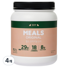 MMEALS 오리지널 소이 쉐이크, 980g, 4개