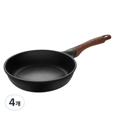 키친플라워 인덕션 쿠킨 IH 블랙우드펄 후라이팬, 20cm, 4개