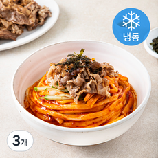 문래동 우삼겹 비빔냉칼국수 (냉동), 790g, 3개