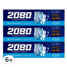 2080 強效防護PLUS牙膏 藍色雙倍薄荷, 6個, 140g