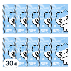 카카오프렌즈 골골즈 미니 수첩 40매, 밤이블루, 30개