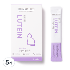 프롬벳 고양이 순수스틱 영양제, 12회분, 눈물개선/눈건강, 5개