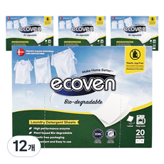 Ecoben 片狀洗衣精, 12個, 20入