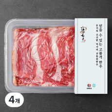 전통참한우 차돌박이 1등급 구이용 (냉장), 300g, 4개