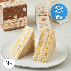 곰곰 호밀빵 대만식 샌드위치 햄치즈 (냉동), 80g, 3개, 4개입