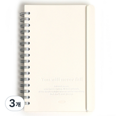 워너디스 네버폴 플래너 노트, 01 아이보리, 3개