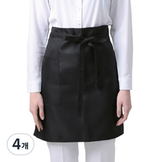 WELLPRON Novaside 半身圍裙, 4個, 黑色