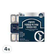 Real Doctor 魚骨鈣鎂維他命D鋅營養劑 60g, 60片, 4個