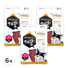 에이치디씨 강아지 개꿀 프로폴리스 져키, 연어, 70g, 6개