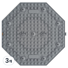 라온템 腳底穴位按摩墊, 3個, 灰色