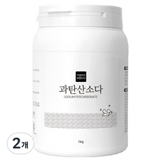가성비가브랜드다 과탄산소다 표백제 용기형, 2개, 1kg