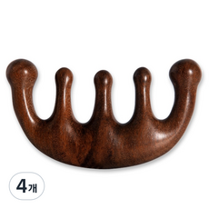 DIBLIC 全身斜方肌頭皮刮痧按摩器, 木質, 4個