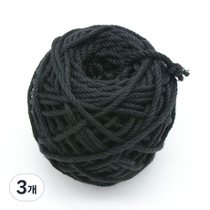 90합 색상면사, 14 블랙, 3개