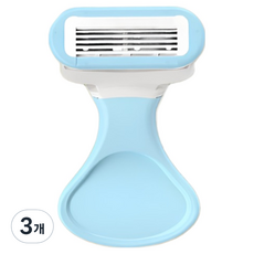 마켓링 여성용 다양한 면도기 스카이 블루, 3개, 1개입