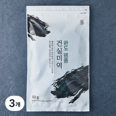 주일 완도 명품 건실미역, 80g, 3개