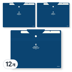 My File 6格索引多功能文件夾 24-2000, 海軍藍, 12個