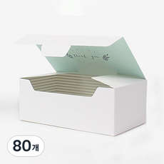 感謝盒 17 x 9.5 x 6.5 cm, 白色 + 條紋, 80個