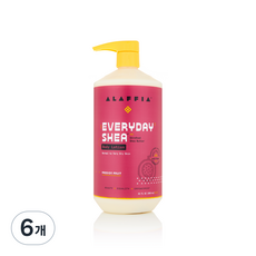 알라피아 에브리데이 시어 바디로션 패션푸르트, 950ml, 6개