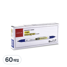 Lineplus Line Plus雙頭簽字筆, 60件, 藍色