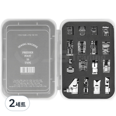 가정용 미싱 노루발 16종 세트, 2세트