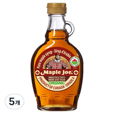 메이플조 유기농 메이플시럽, 5개, 189ml