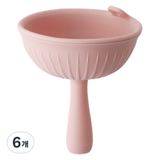이지실리 실리콘 다용도 접이식 깔때기, 핑크, 6개