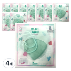 블루본 아이노우 미니 컬러 새부리형 마스크 초소형, 10개입, 4개, 민트