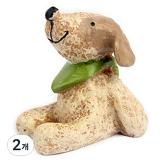 Laventia 感性動物公仔 迷你裝飾 狗狗, 2個