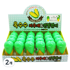 玉米橡皮擦削筆器 24入, 混色, 2個