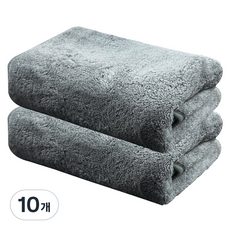World Clean 格萊斯林 珊瑚絨超細纖維美容洗臉毛巾, 灰色, 1入, 10個