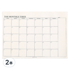 上手家居 可撕式 月計畫本 221g, 月計劃本, 2本