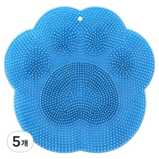 실리콘 풋 브러쉬 발세척 매트 30cm, 블루, 1개입, 5개