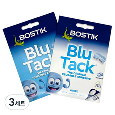 보스틱 블루택 오리지널 50g + 화이트 50g 세트, 3세트