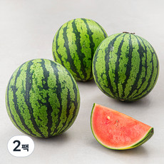 클로렐라 애플수박 3입, 1.8kg 이상, 2팩