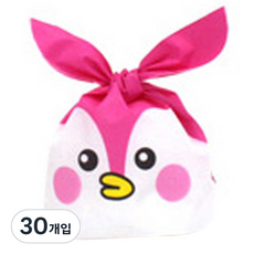 포포팬시 보자기 포장팩3 미니펭귄 6p, 핑크, 30개입