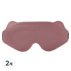 Livman 記憶棉人體工學遮光睡眠眼罩 粉紅色, 2個, 1入