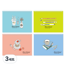 misoro 3500素描本 2267 4種組, A5, 60張, 3套