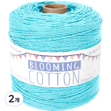 Teolsilnara 迷你捲 Blooming Cotton 18股 精梳棉紗 織線 350g, 49 粉彩天藍