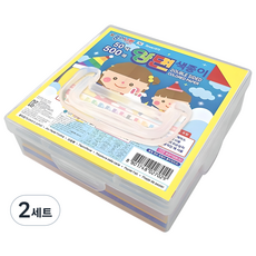 종이나라 양면색종이 + 플라스틱 케이스, 50색, 1000개