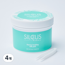 실큐어스 더마힐링 실크 토너 패드 70p, 150ml, 4개