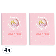 플라잉웨일즈 세일러문 크리스탈 점착 메모지, 03별빛도시, 4개, 30매