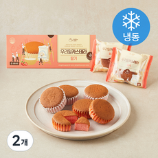 맘스케이크 우리밀 카스테라 딸기 9개입 (냉동), 270g, 2개