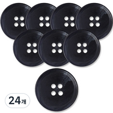 동대문단추왕 무광 코트 가디건 단추 15mm, 옥스퍼드, 24개
